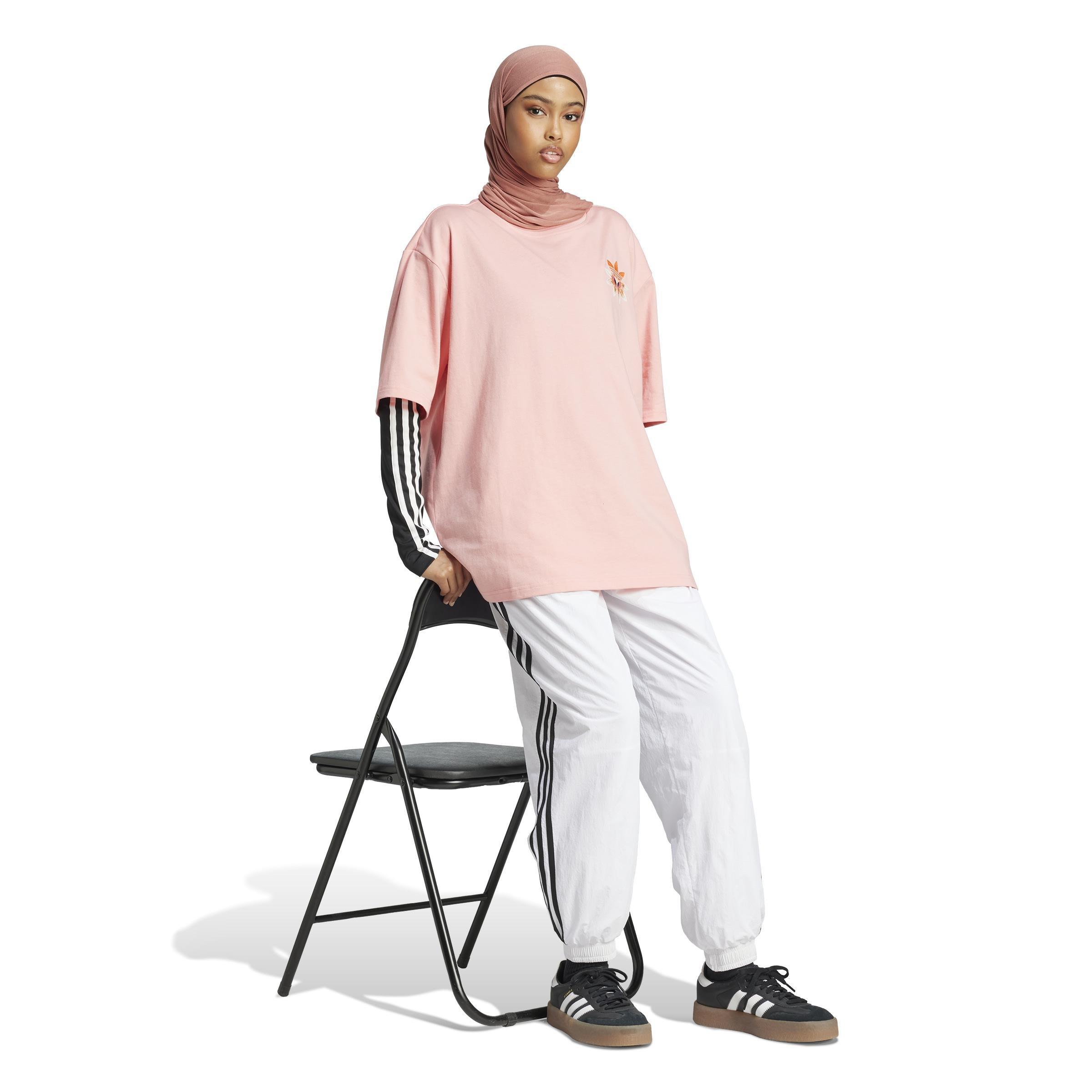 adidas Originals Summer Glow Graphic T-Shirt, Pink, A901_ONE, large image number 11