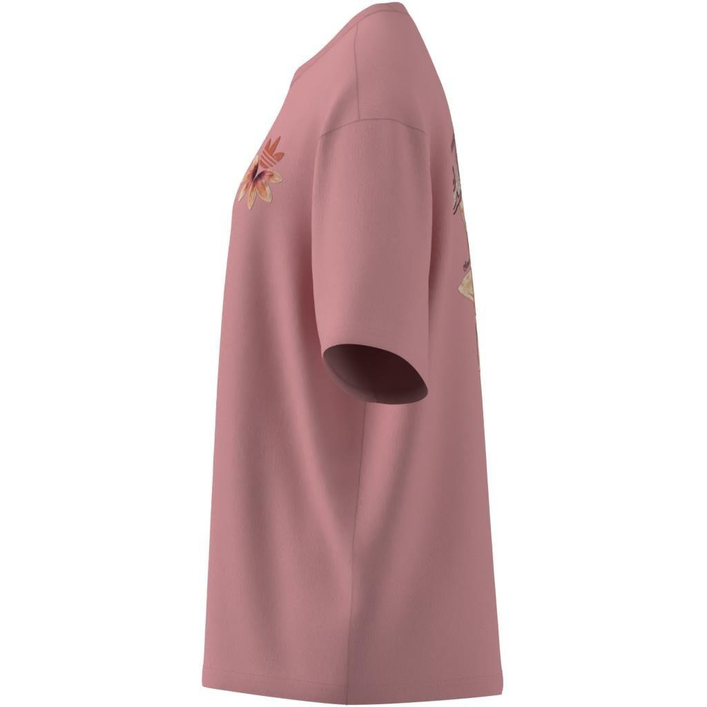 adidas Originals Summer Glow Graphic T-Shirt, Pink, A901_ONE, large image number 12