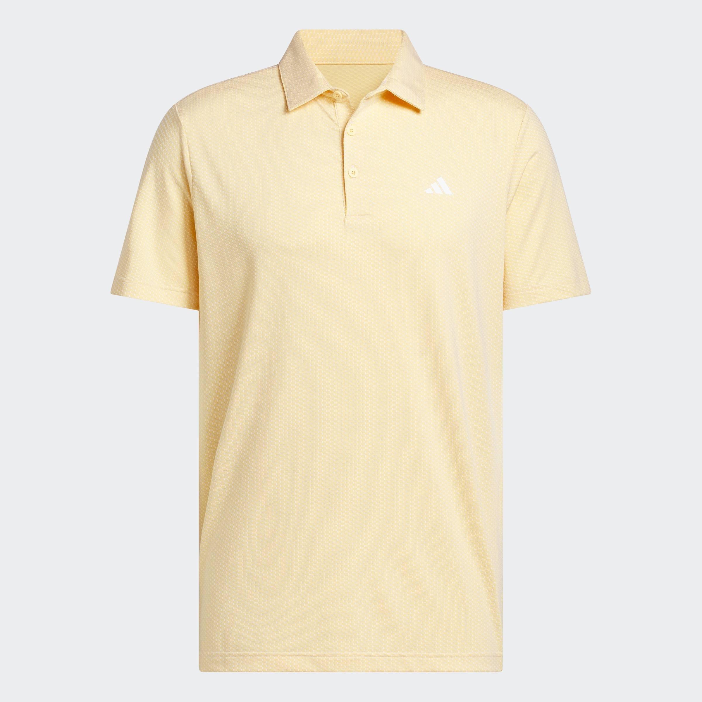 Performance Textured Polo Shirt, Yellow