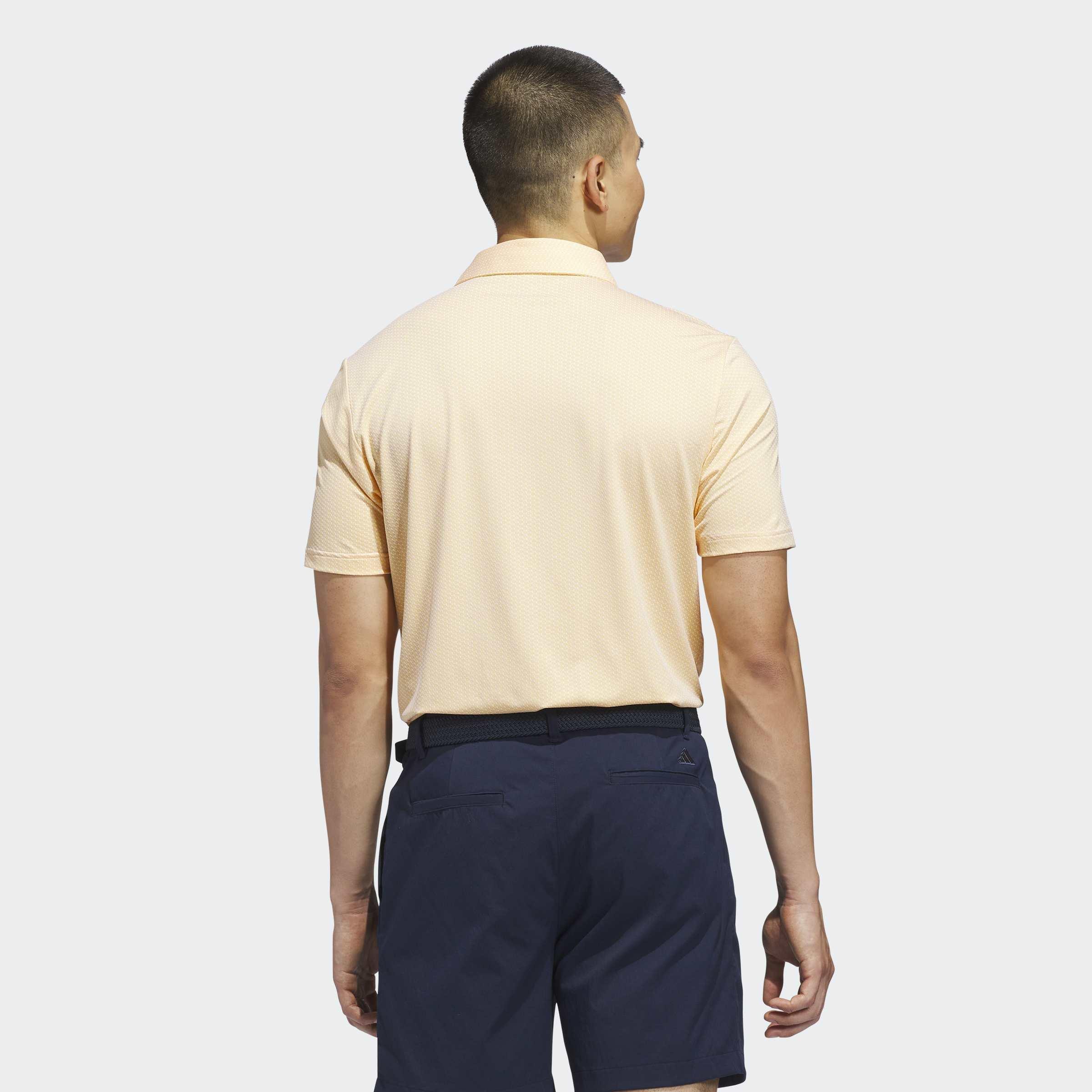 Performance Textured Polo Shirt, Yellow, A901_ONE, large image number 1