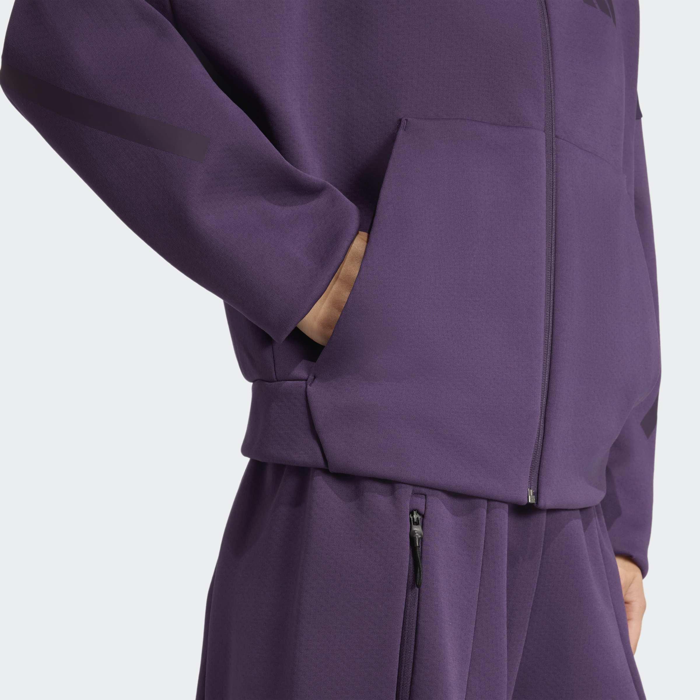 Adidas Z.N.E. Full-Zip Hoodie, Purple, A901_ONE, large image number 3