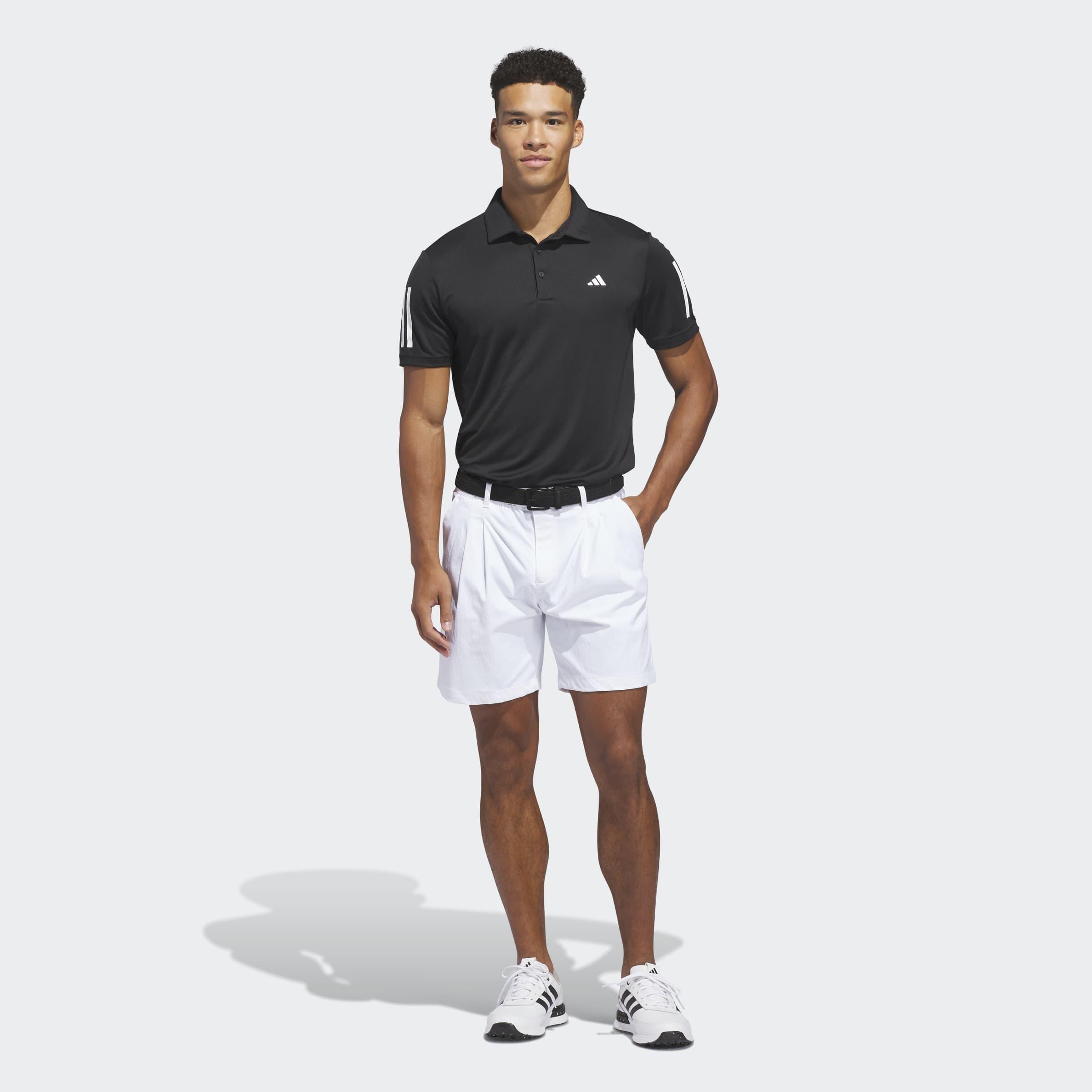 Performance 3-Stripe Polo Shirt, Black, A901_ONE, large image number 4