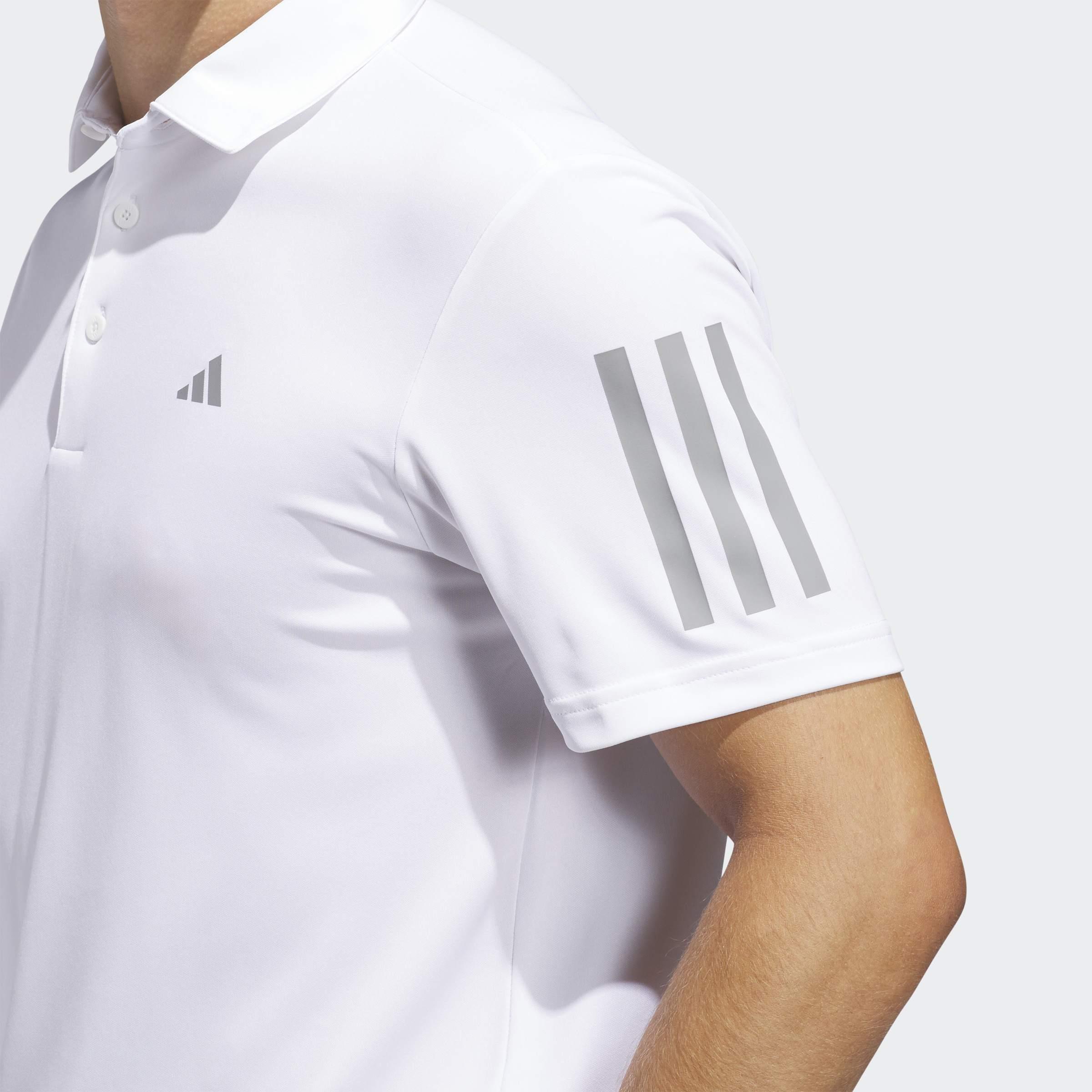 Performance 3-Stripe Polo Shirt, White, A901_ONE, large image number 3