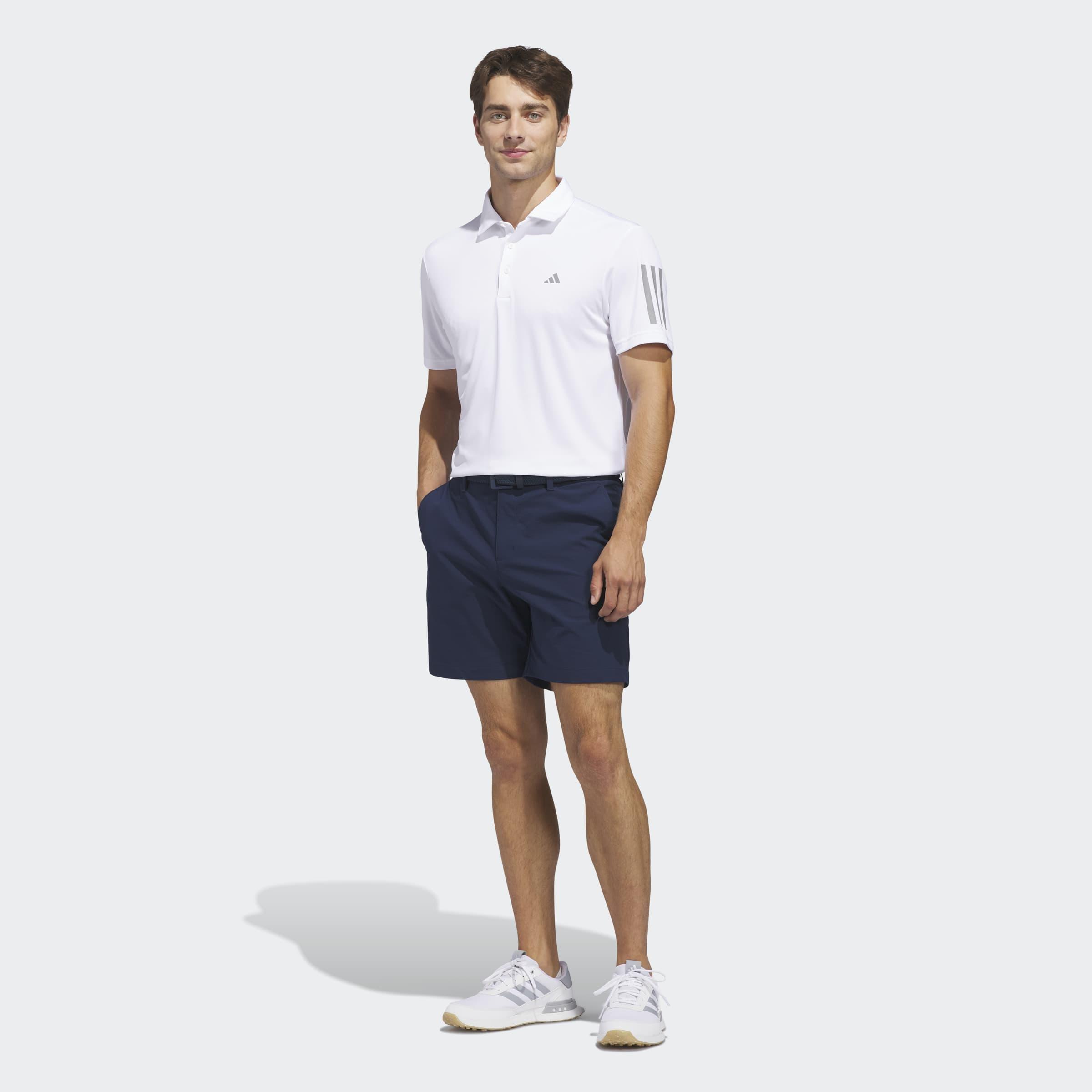 Performance 3-Stripe Polo Shirt, White, A901_ONE, large image number 4