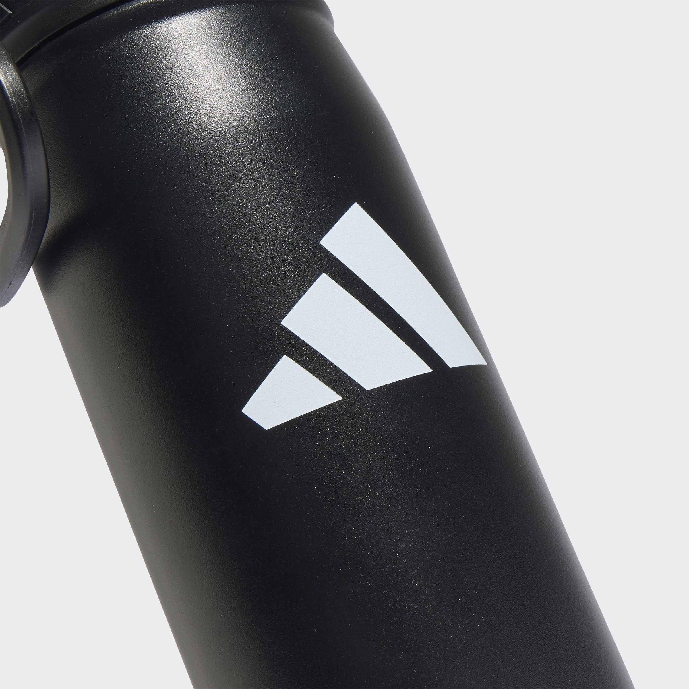 Unisex Metal Water Bottle Screw Top 0.6 L, Black, A901_ONE, large image number 2