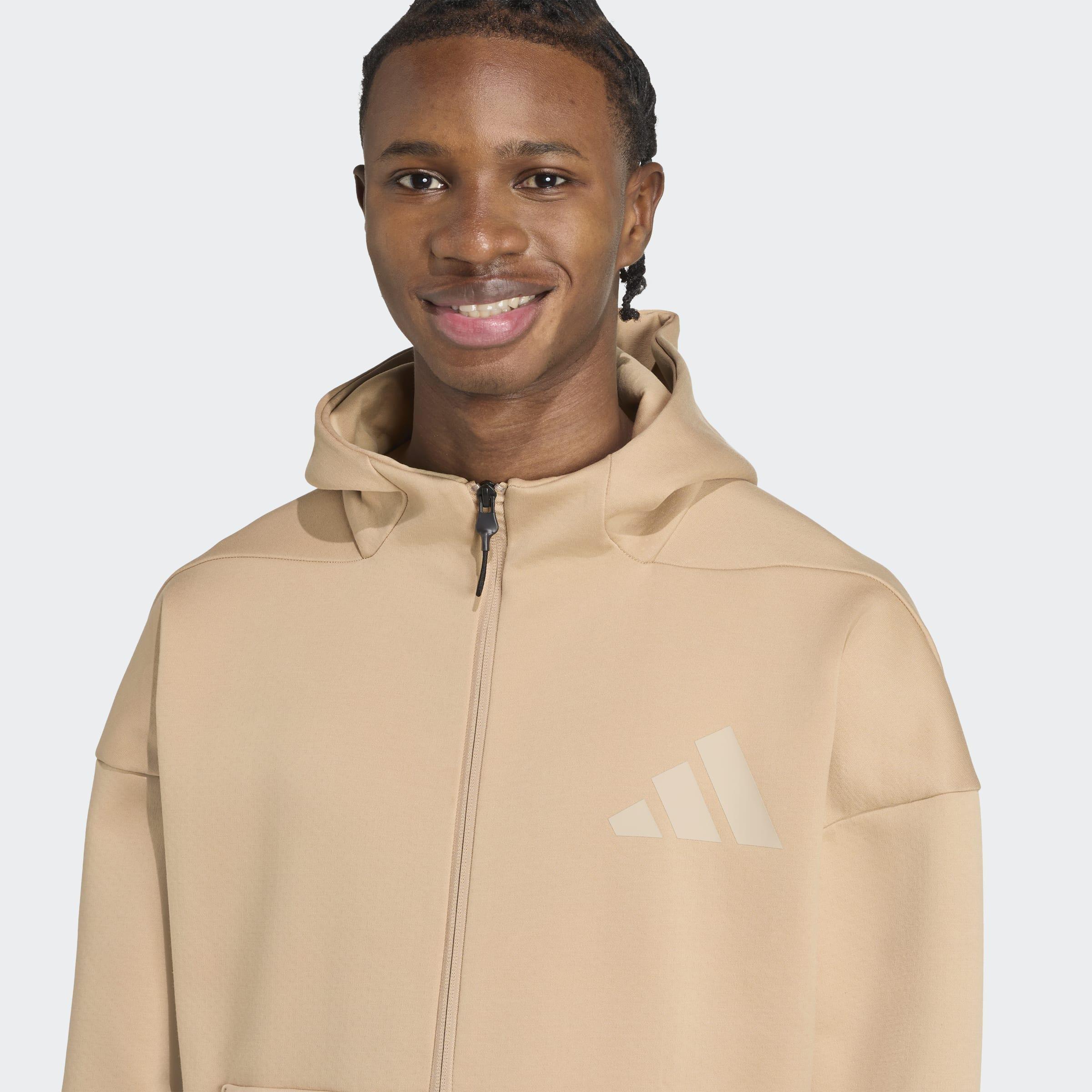 Z.N.E. Full-Zip Hooded Track Jacket, Brown, A901_ONE, large image number 3