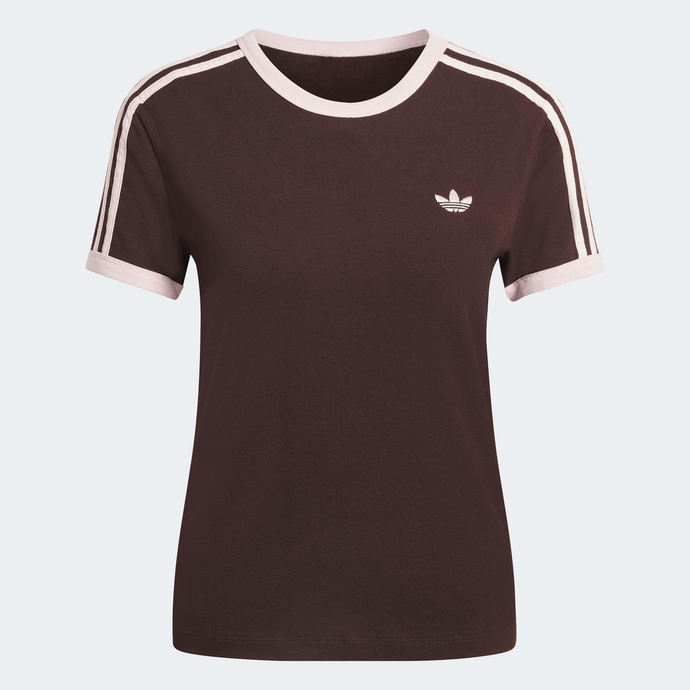 3 Stripes Slim T-Shirt, Brown