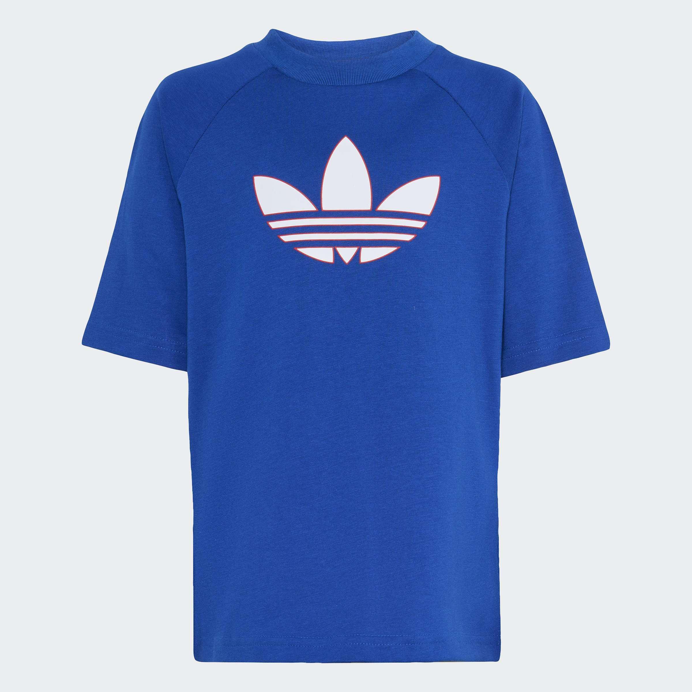 Kids Unisex Trefoil Loose Short Tee Set, Blue, A901_ONE, large image number 11