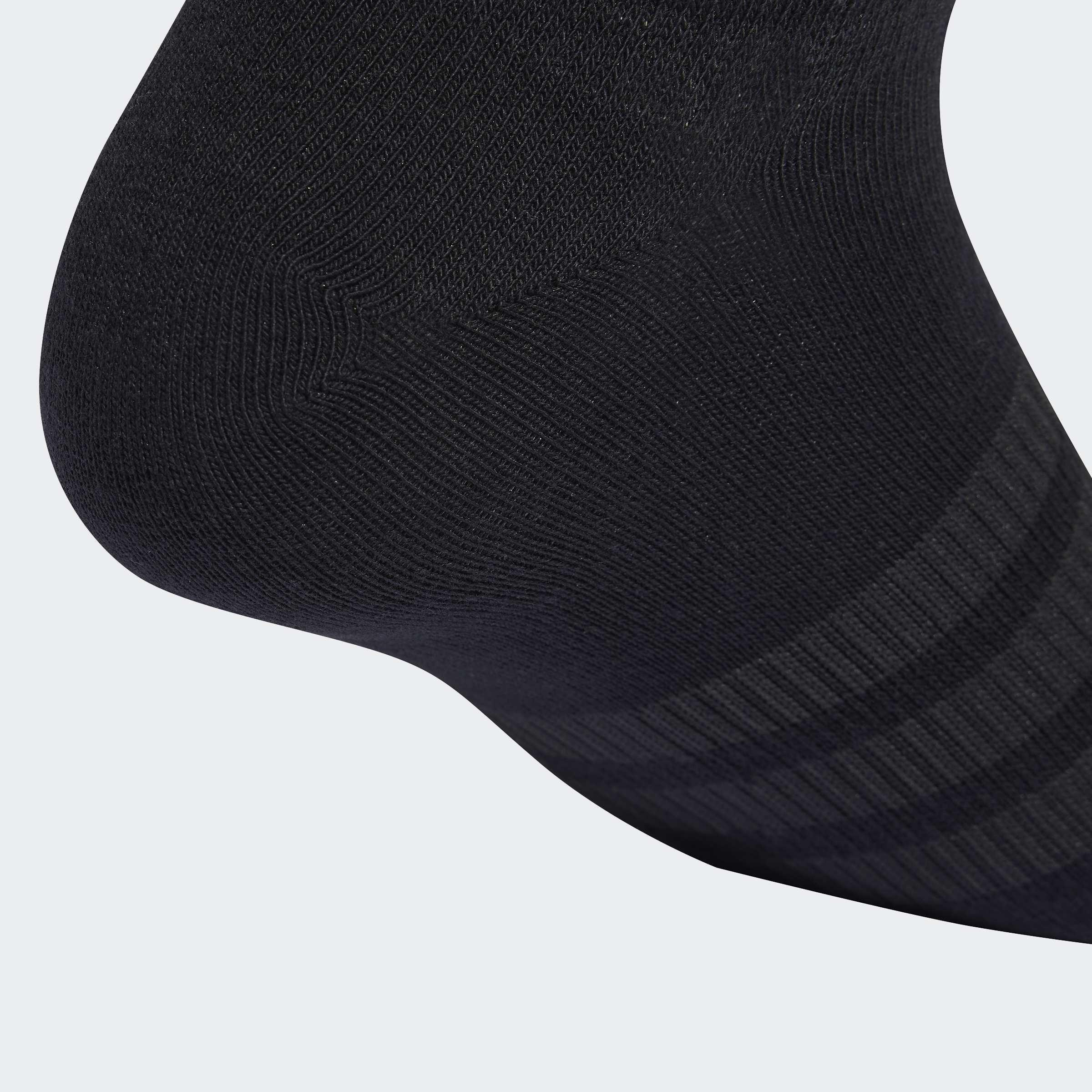 Unisex Thin&Light Sportswear No Show Socks 3 Pair Pack, Black, A901_ONE, large image number 2