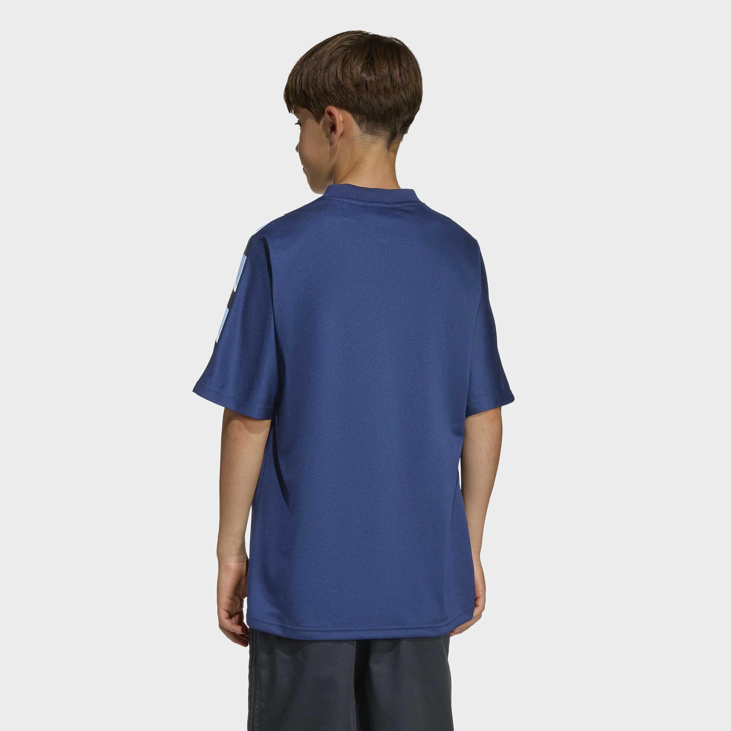 Kids Unisex Loose Batwing Santiago T-Shirt, Blue, A901_ONE, large image number 2