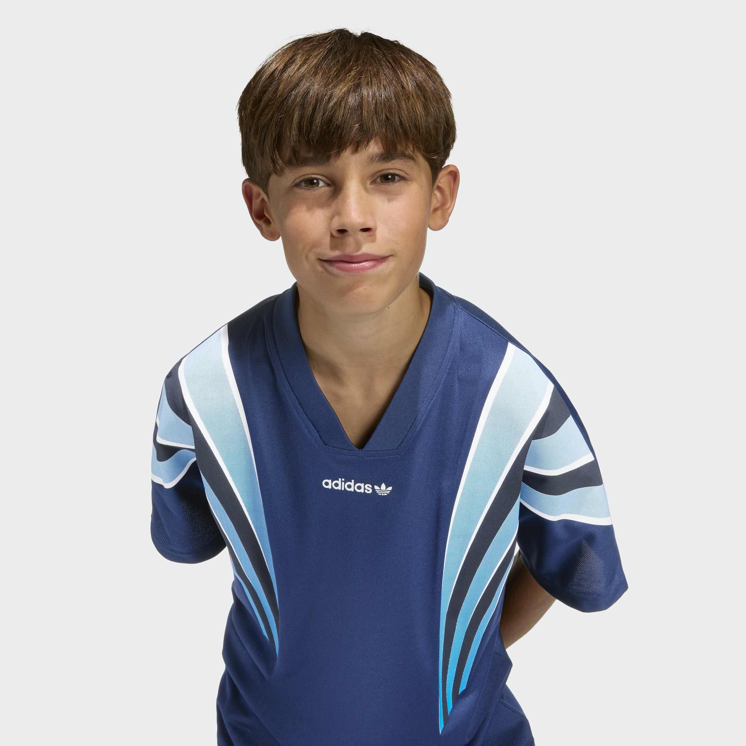 Kids Unisex Loose Batwing Santiago T-Shirt, Blue, A901_ONE, large image number 3