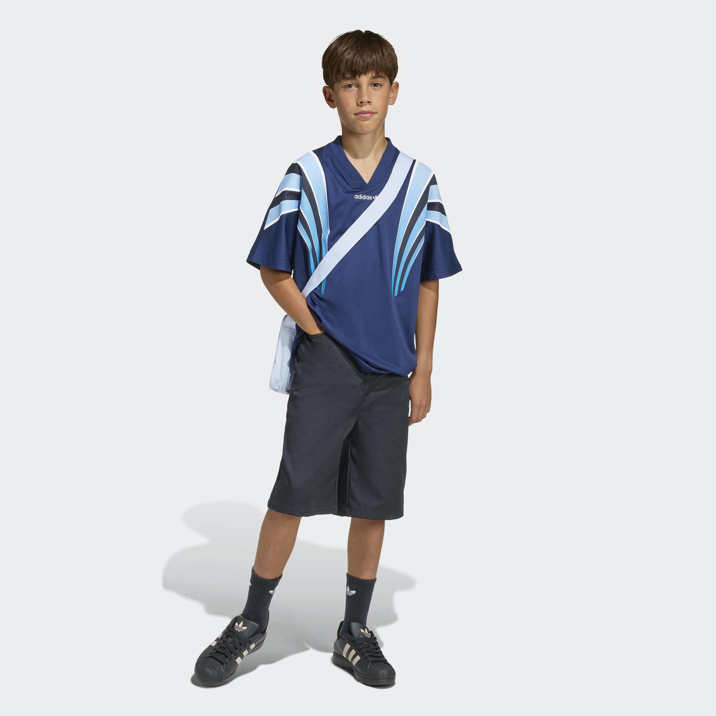 Kids Unisex Loose Batwing Santiago T-Shirt, Blue, A901_ONE, large image number 7