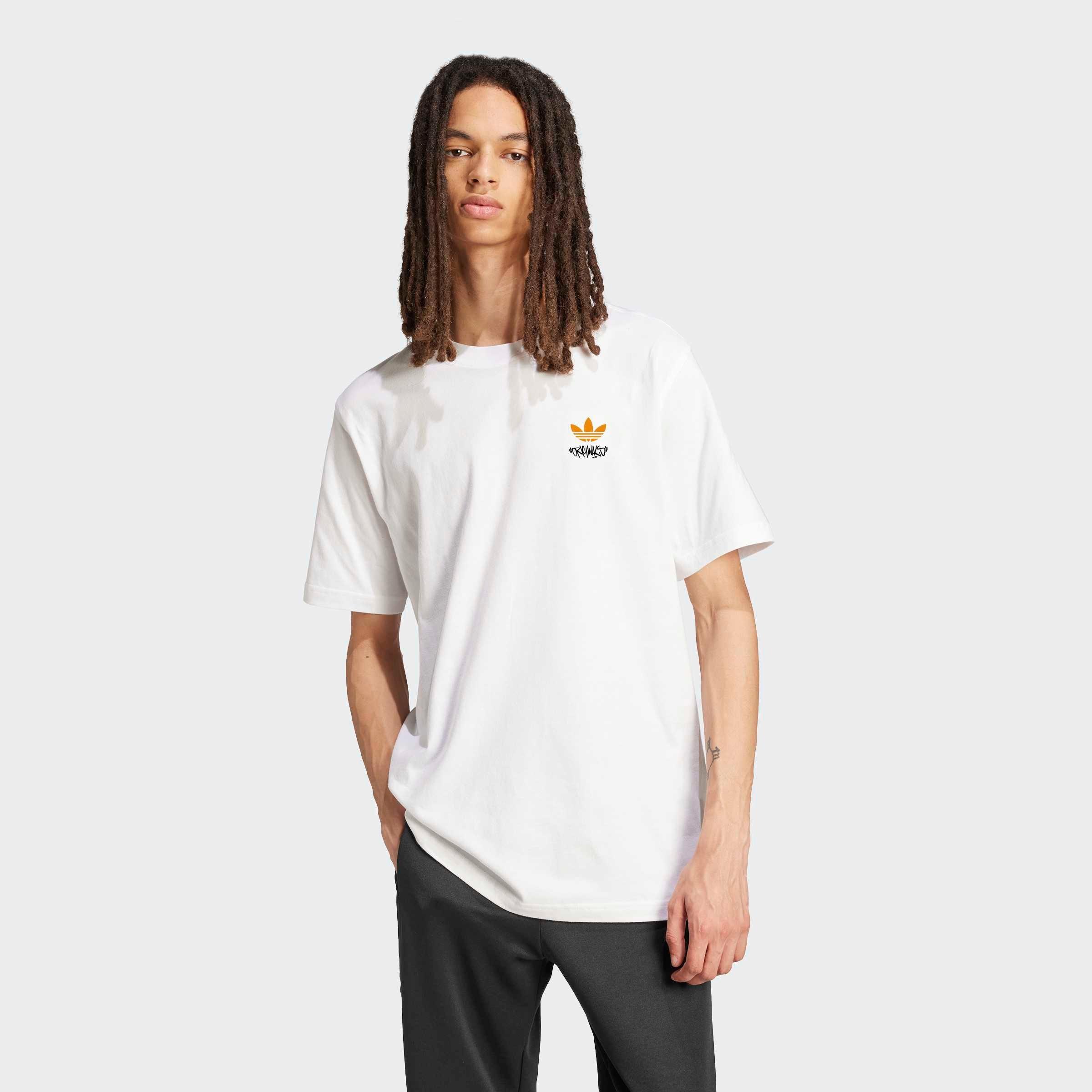Boombox Trefoil GFX T-Shirt, White, A901_ONE, large image number 1