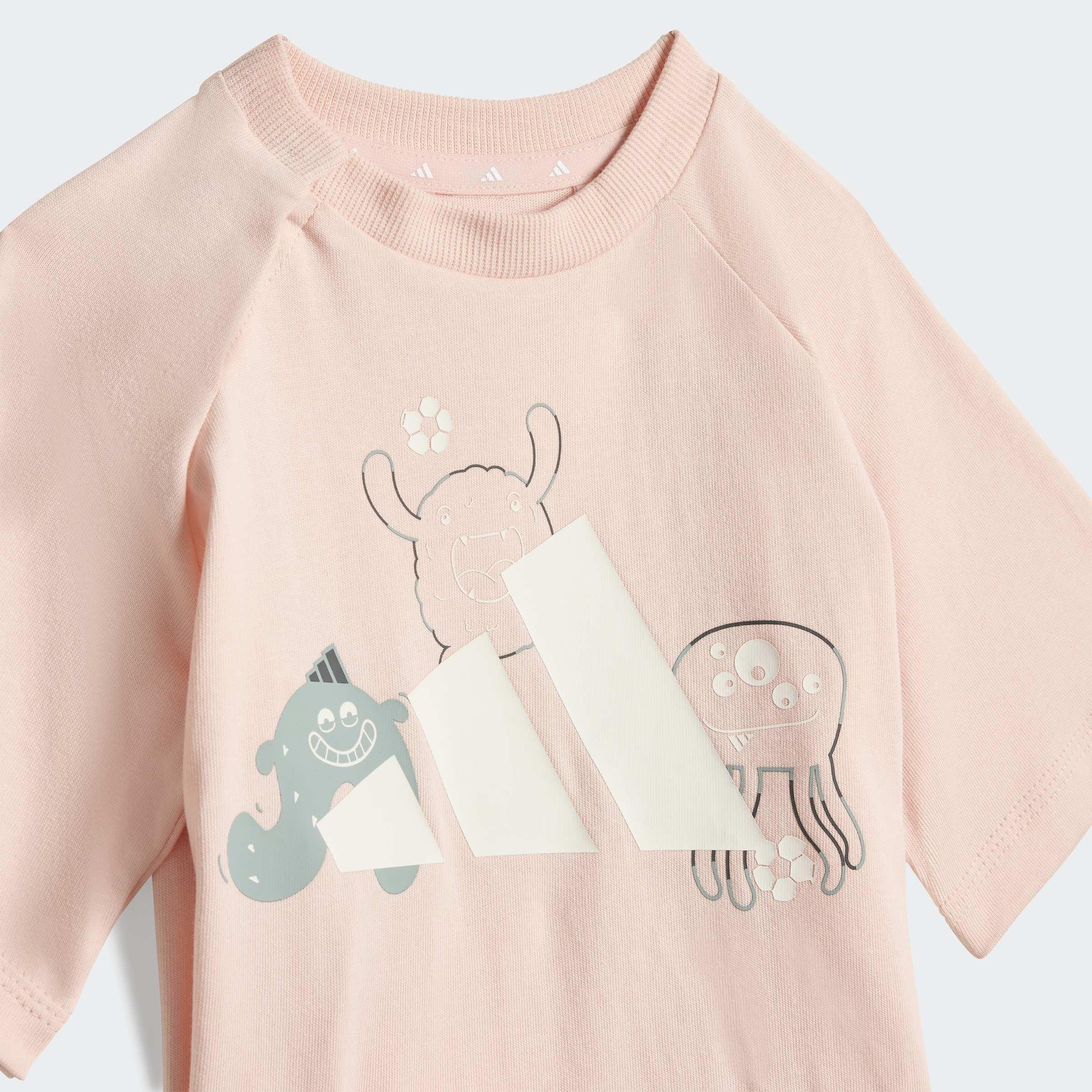 Kids Unisex TIRO_NSTER T-Shirt Set, Pink, A901_ONE, large image number 3