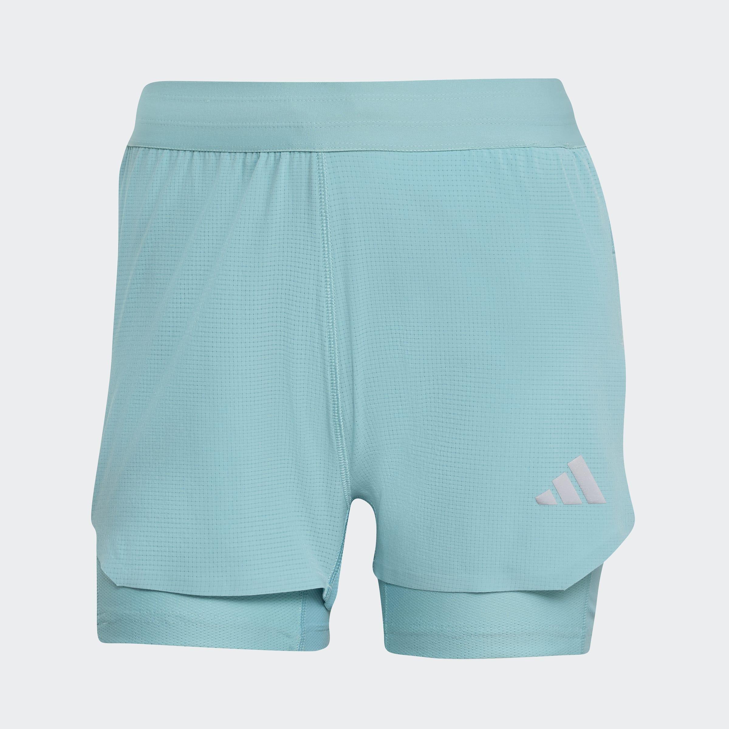 Adi365 Running Climacool+ 2-In-1 Shorts, Green, A901_ONE, large image number 0
