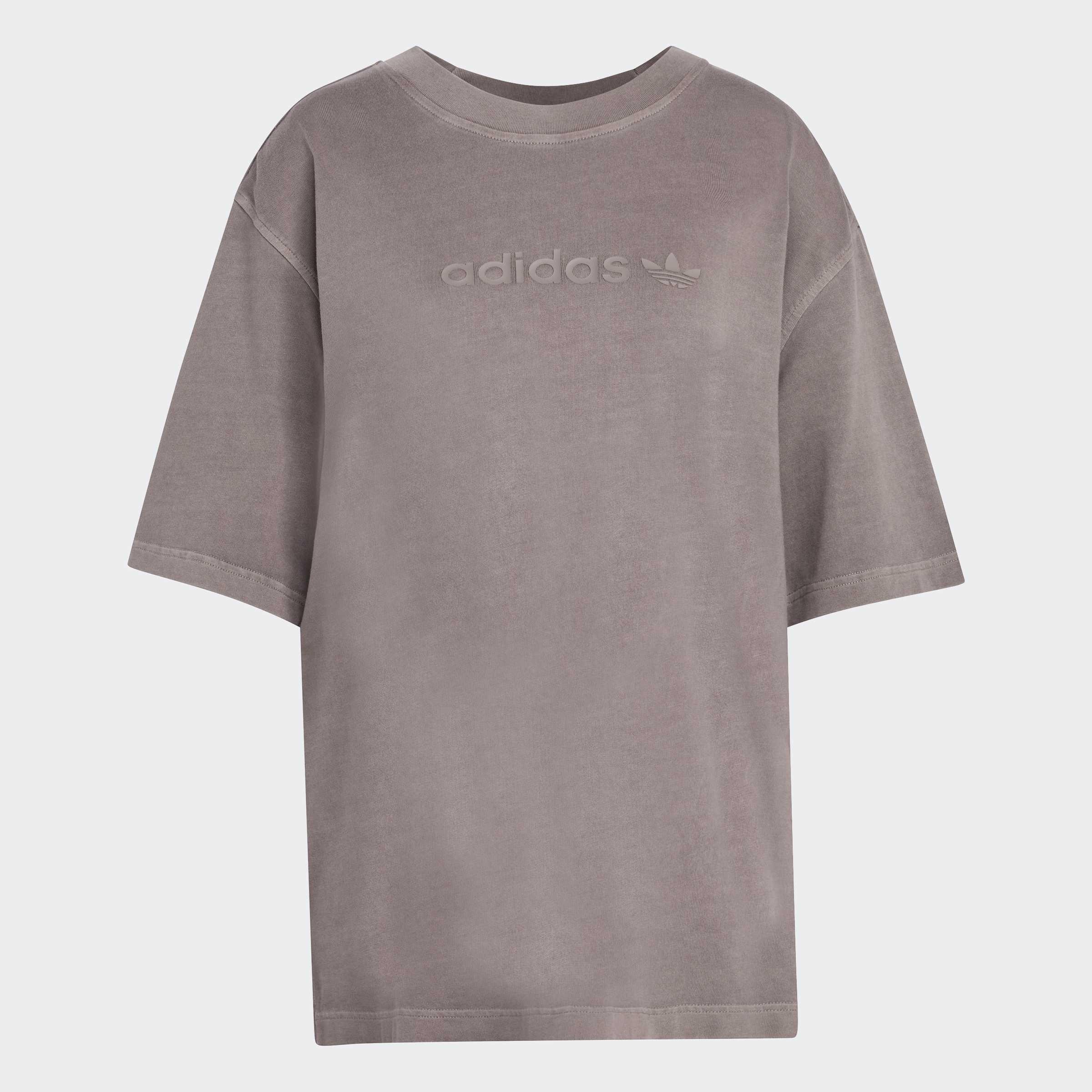 Essentials Linear Boyfriend T-Shirt Oversized Washed, Brown, A901_ONE, large image number 0