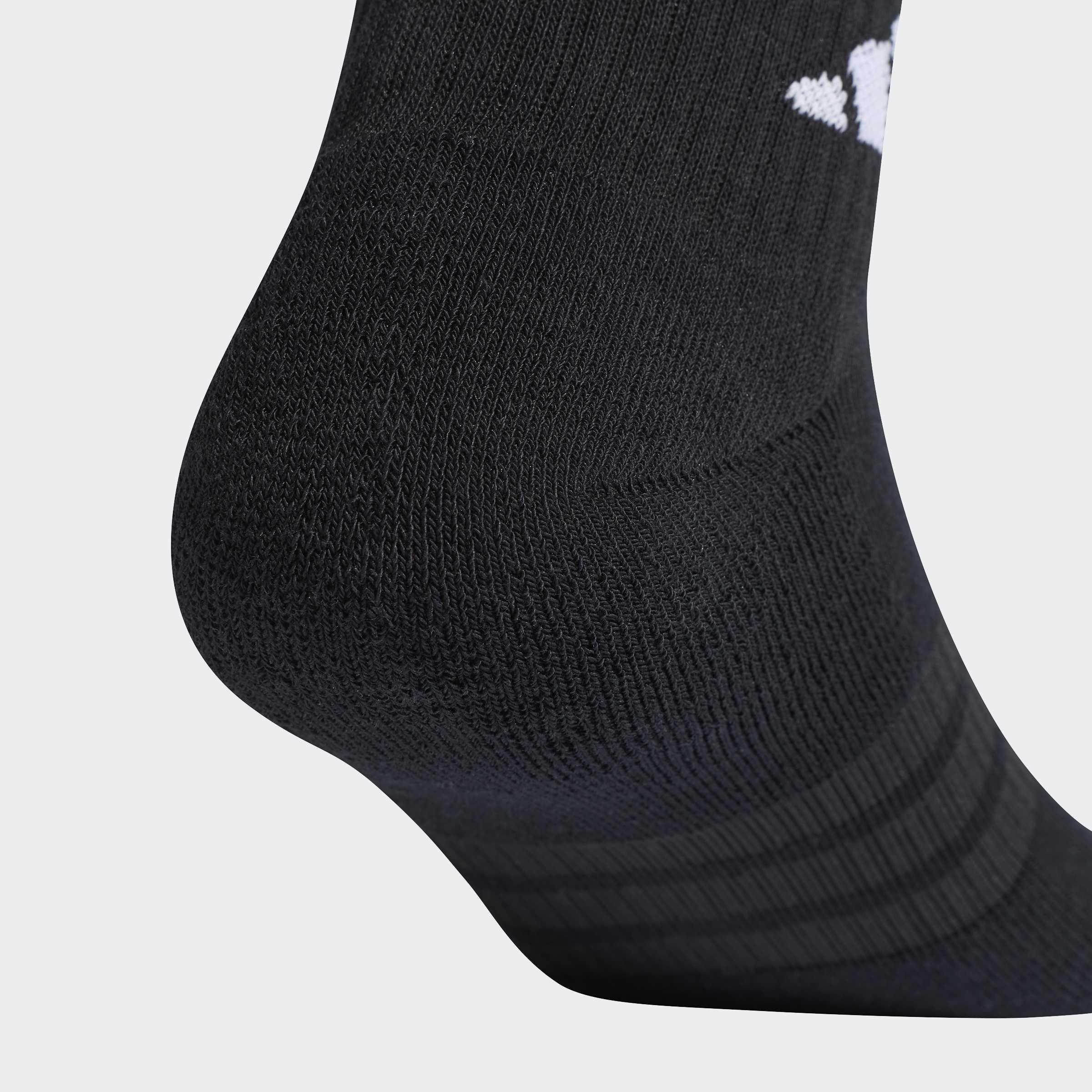 Unisex Cushioned Essentials Ankle Socks - 6 Pair Pack, Black