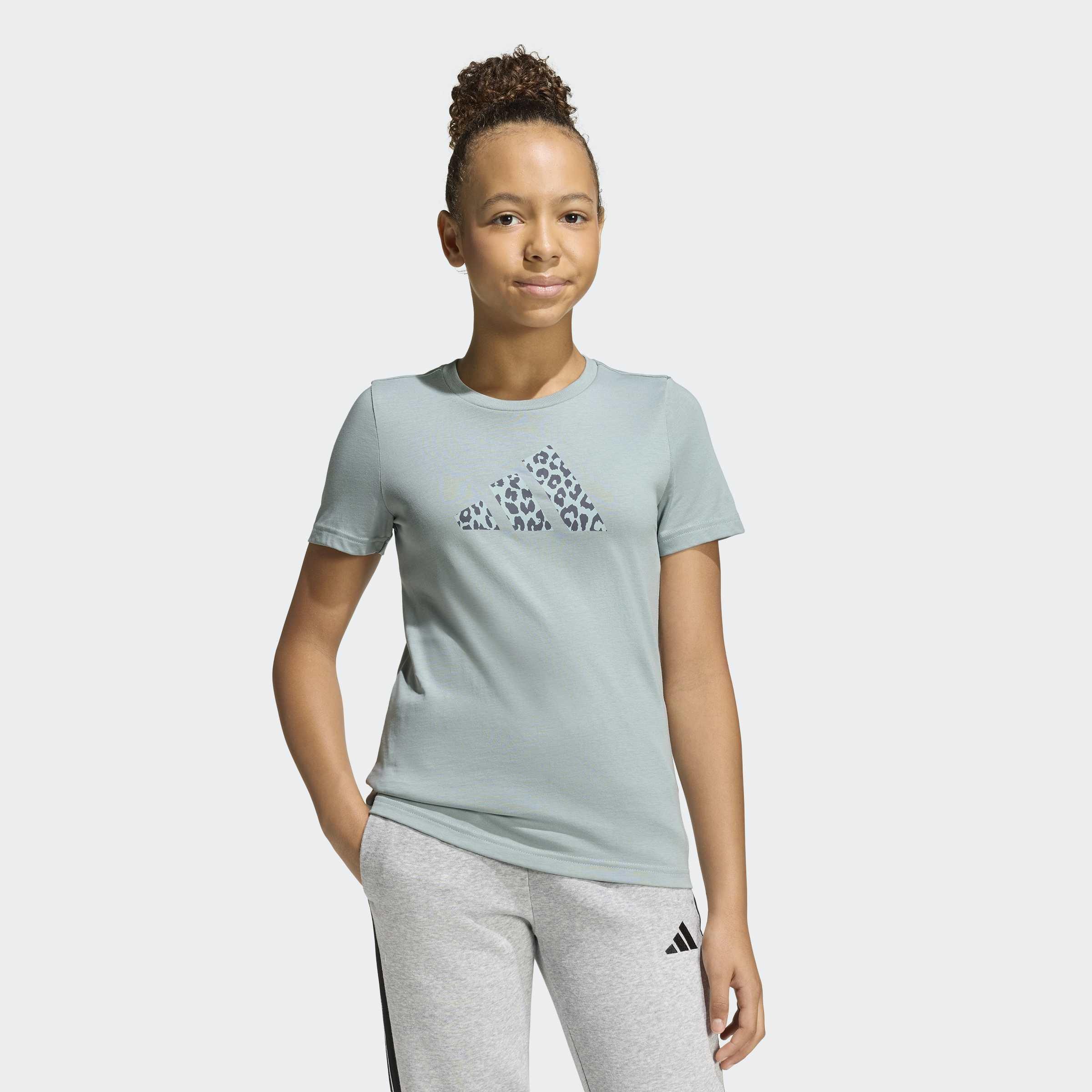 Kids Junior Girls Animal Print Graphic T-Shirt, Green, A901_ONE, large image number 4