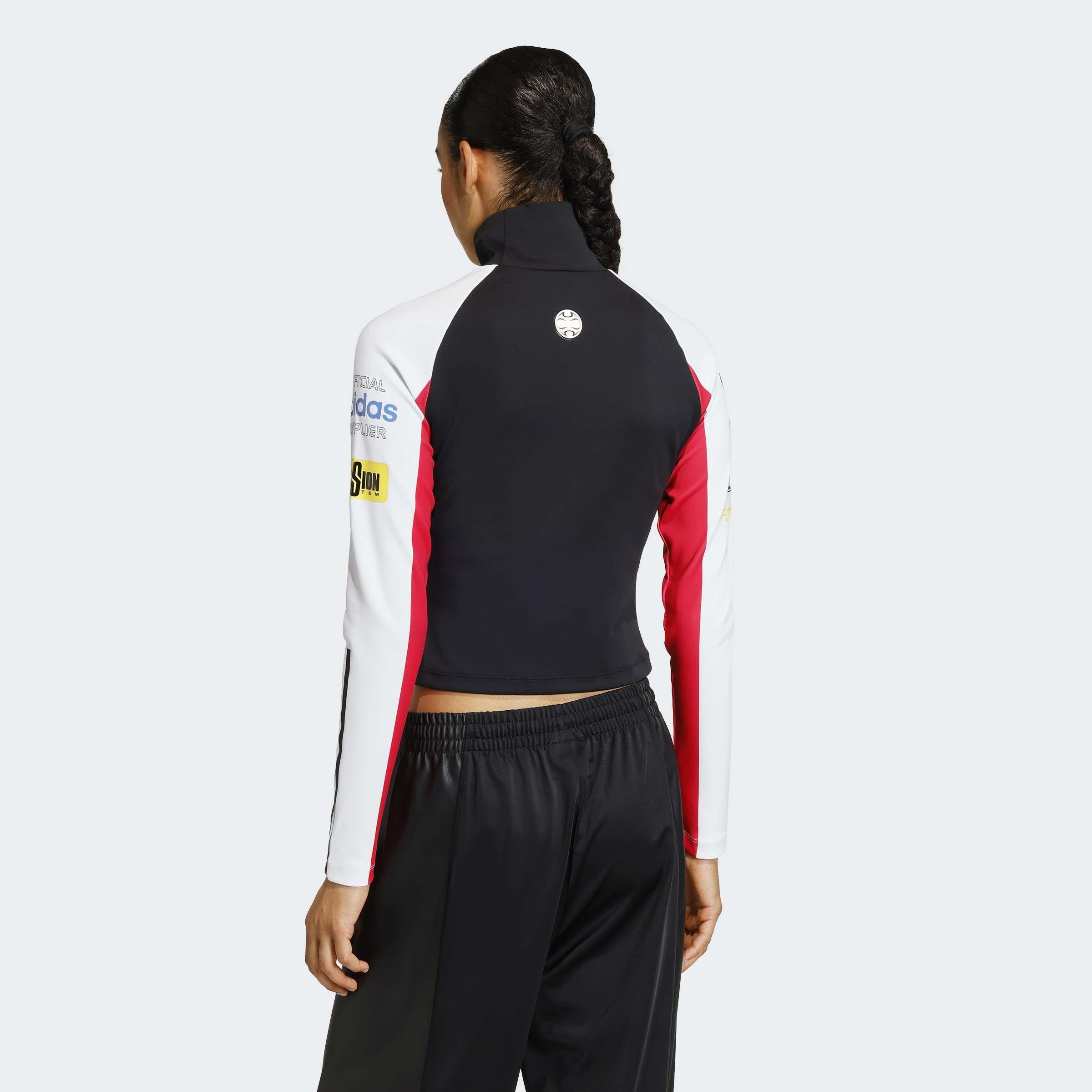 Teamgeist Slim Full Zip Long-Sleeve Top, Black, A901_ONE, large image number 1