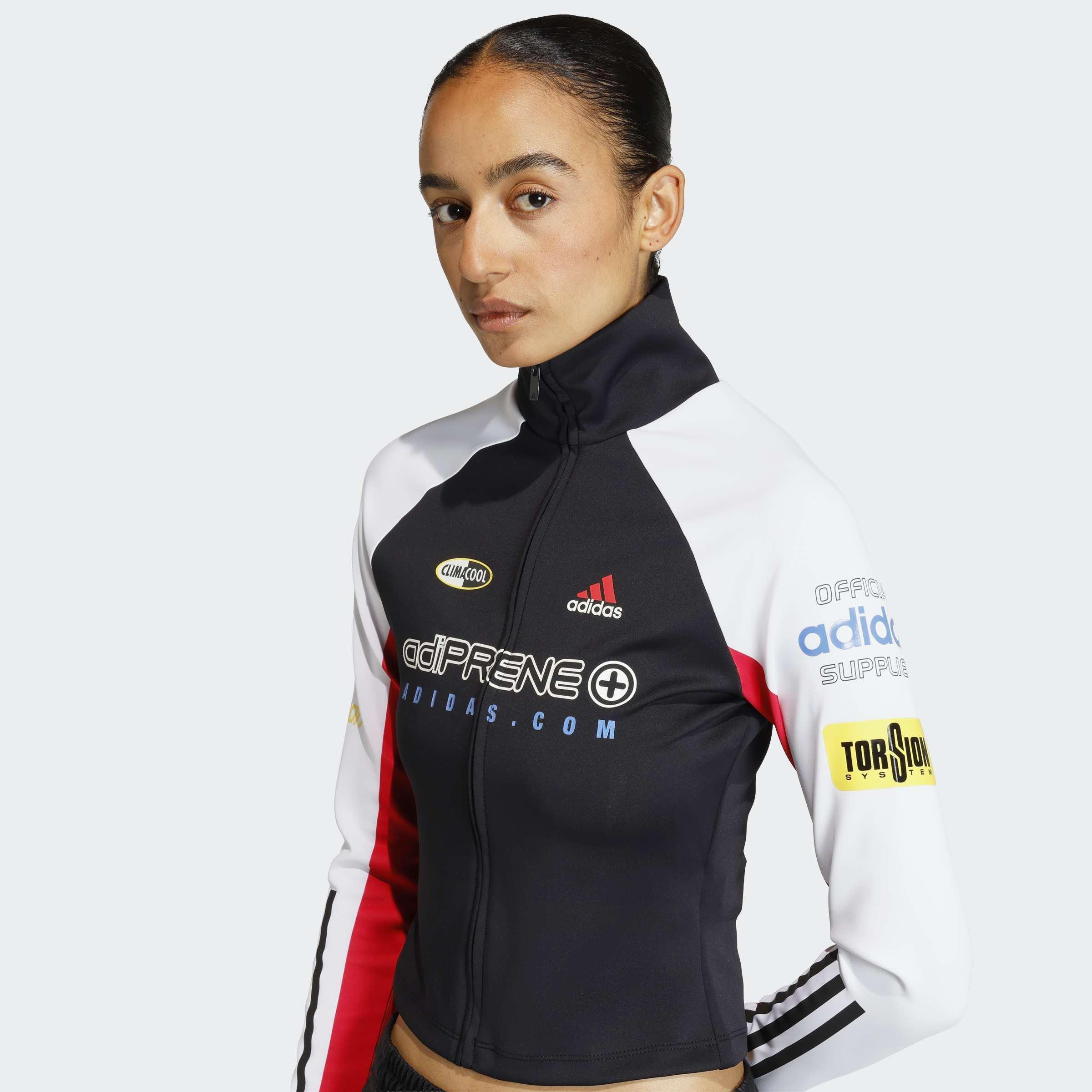 Teamgeist Slim Full Zip Long-Sleeve Top, Black, A901_ONE, large image number 3