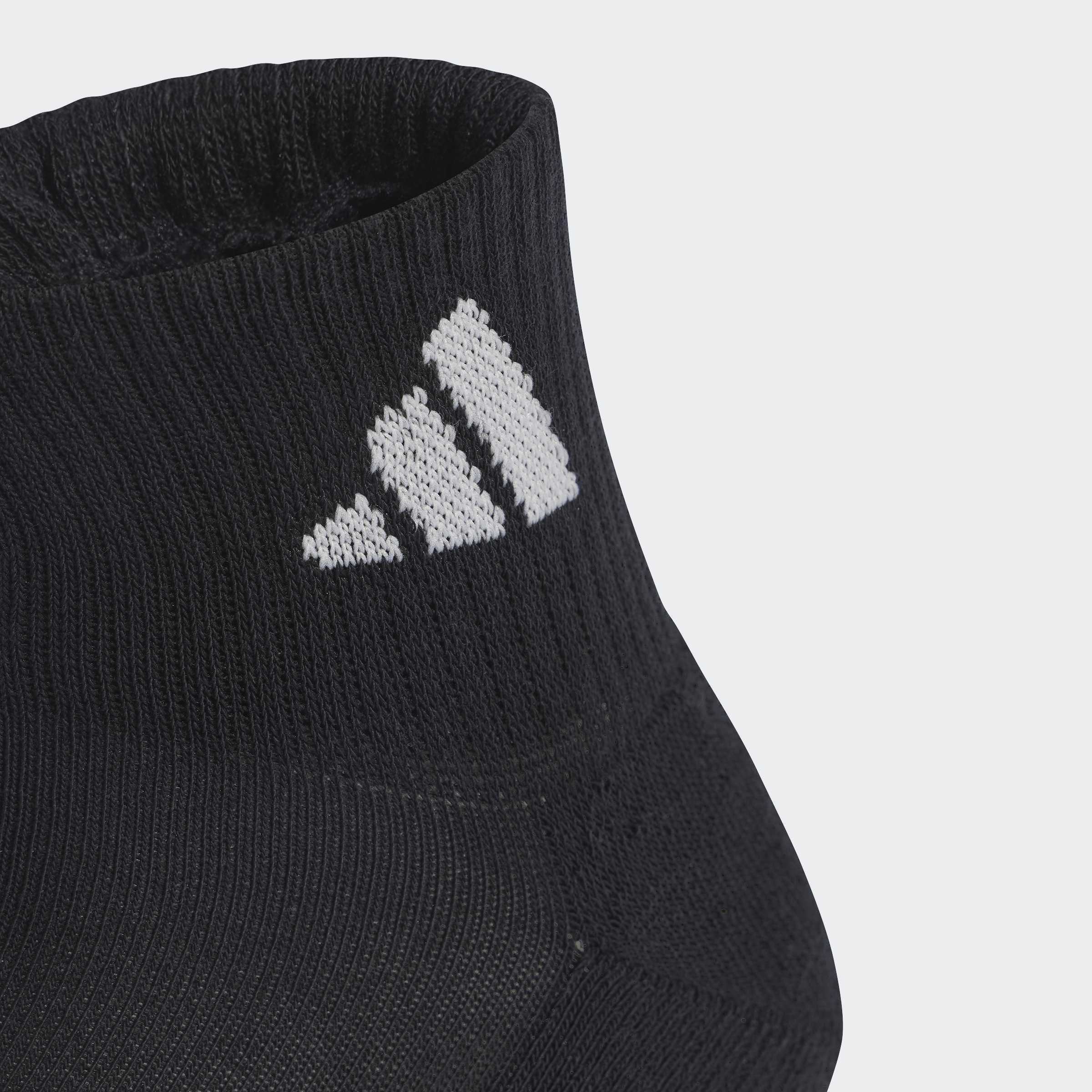 Unisex Cushioned Sportswear Ankle Socks - 3 Pair Pack, Black, A901_ONE, medium