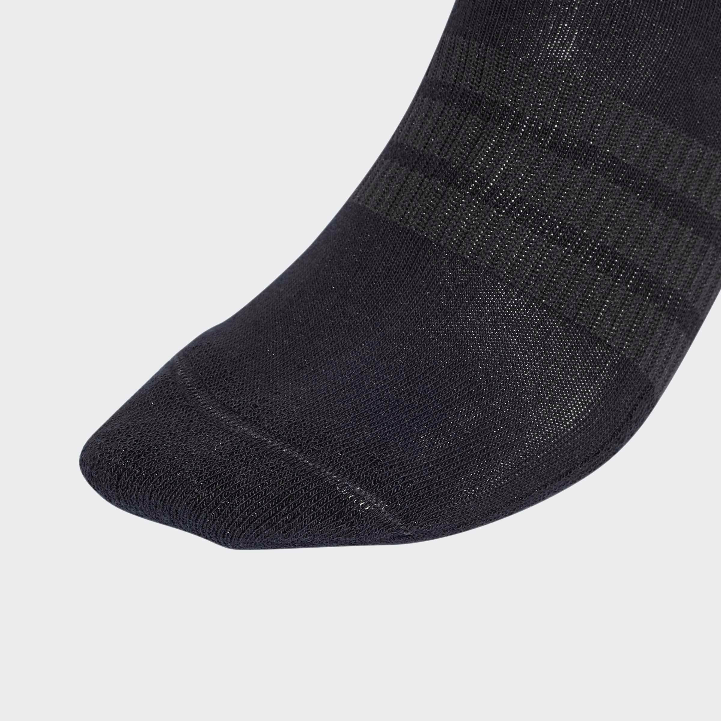 Unisex Cushioned Sportswear Crew Socks - 3 Pair Pack, Black, A901_ONE, large image number 3