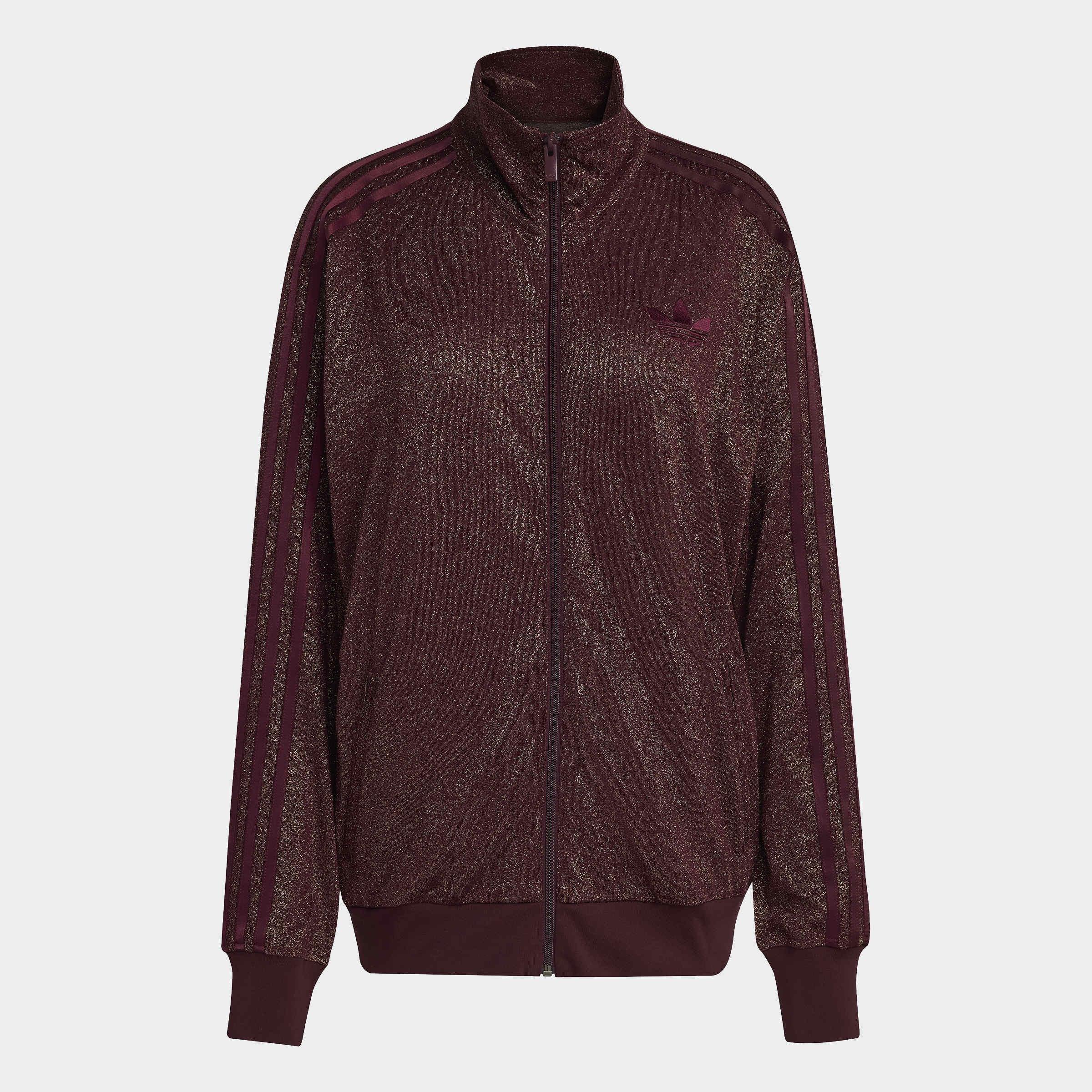 Adidas Originals Lurex Firebird Track Top, Red