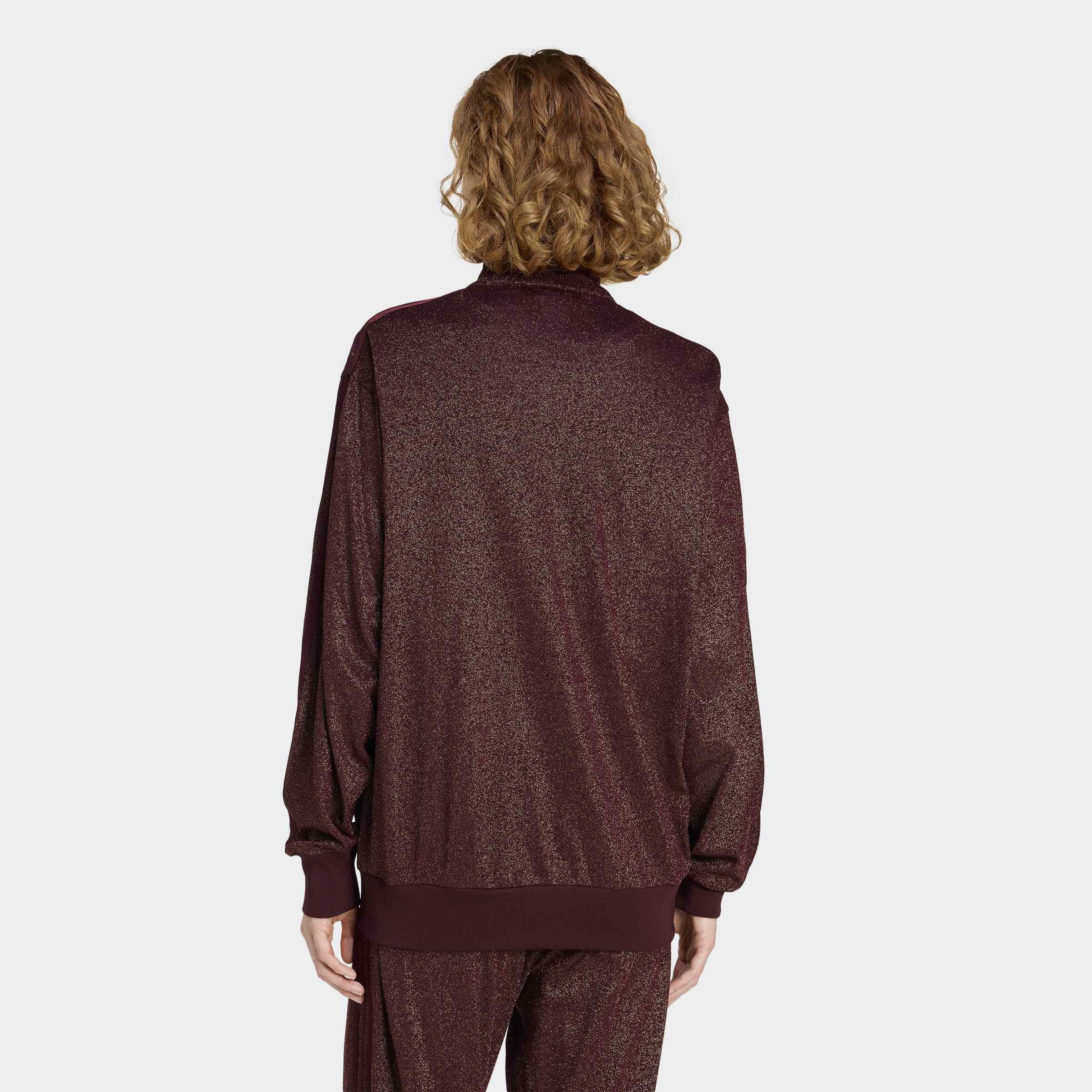 Adidas Originals Lurex Firebird Track Top, Red