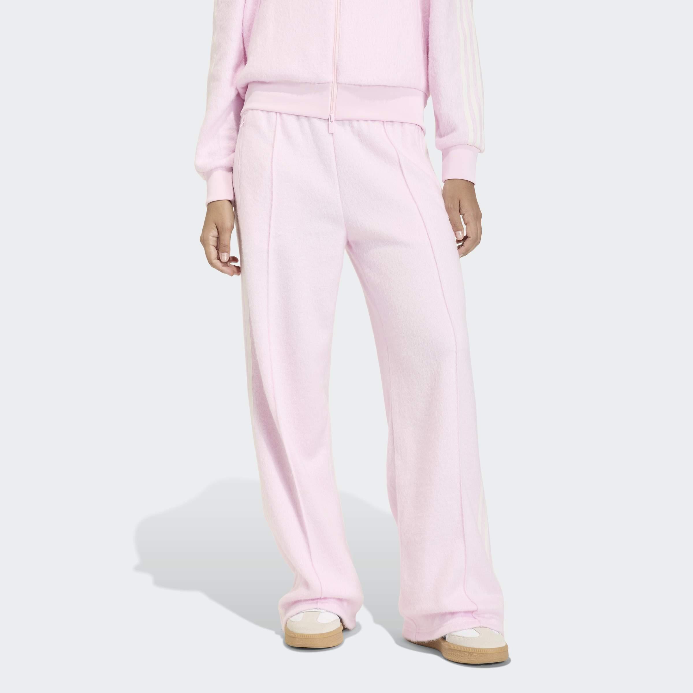 Adidas Originals Mohair Firebird Loose Track Tracksuit Bottoms, Pink, A901_ONE, large image number 4