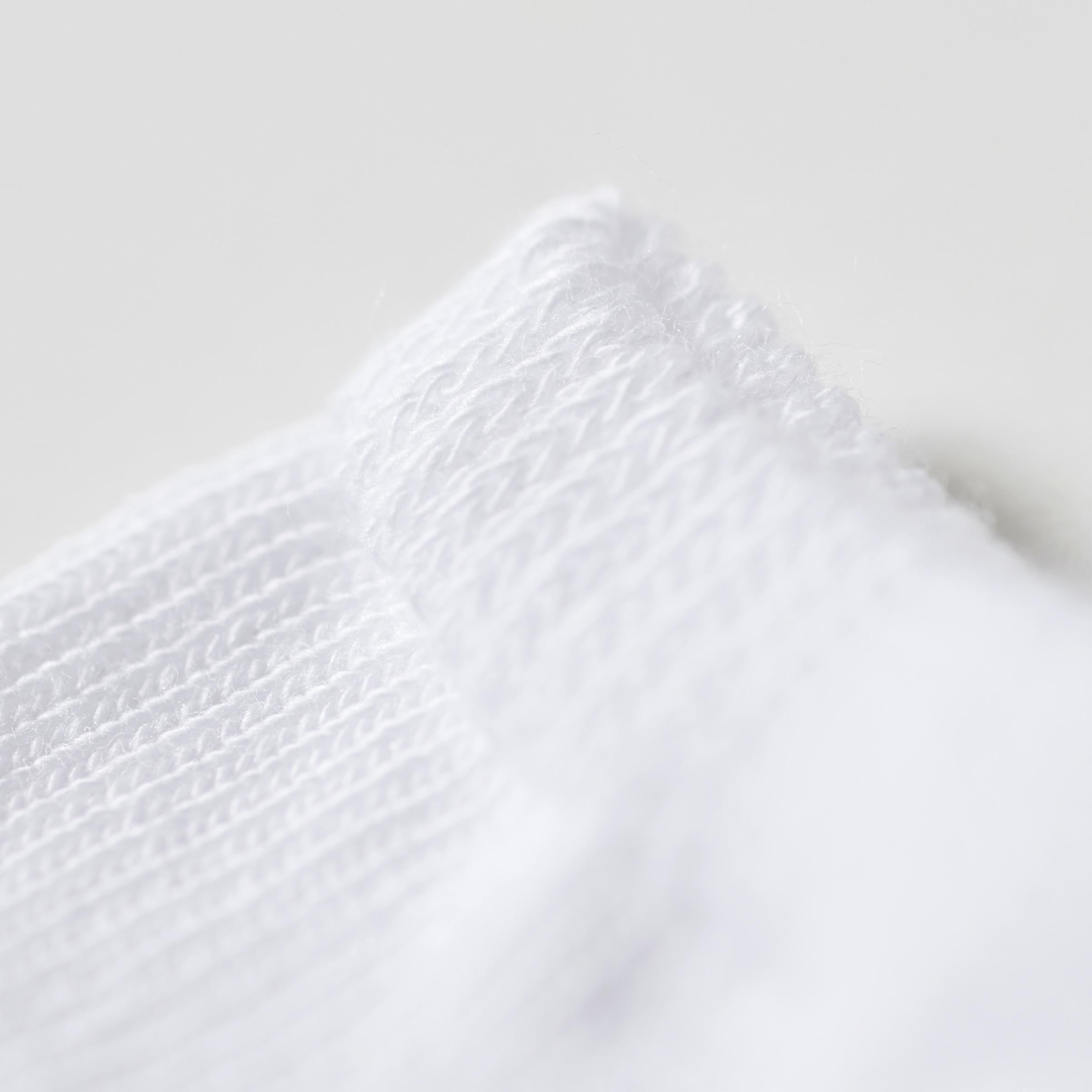 Unisex Trefoil Liner Socks 3 Pairs, White, A901_ONE, large image number 3