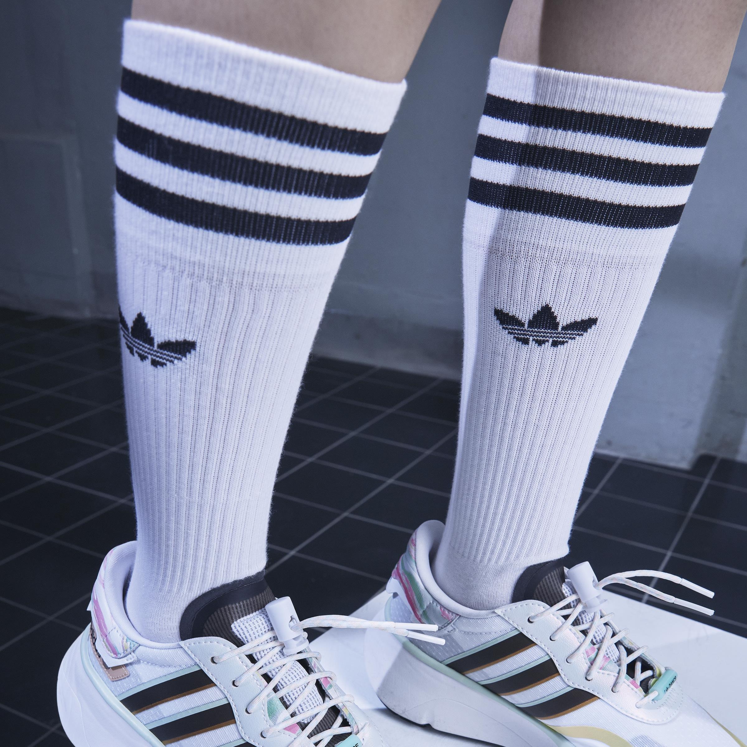 Unisex Crew Socks 3 Pairs, White, A901_ONE, large image number 6