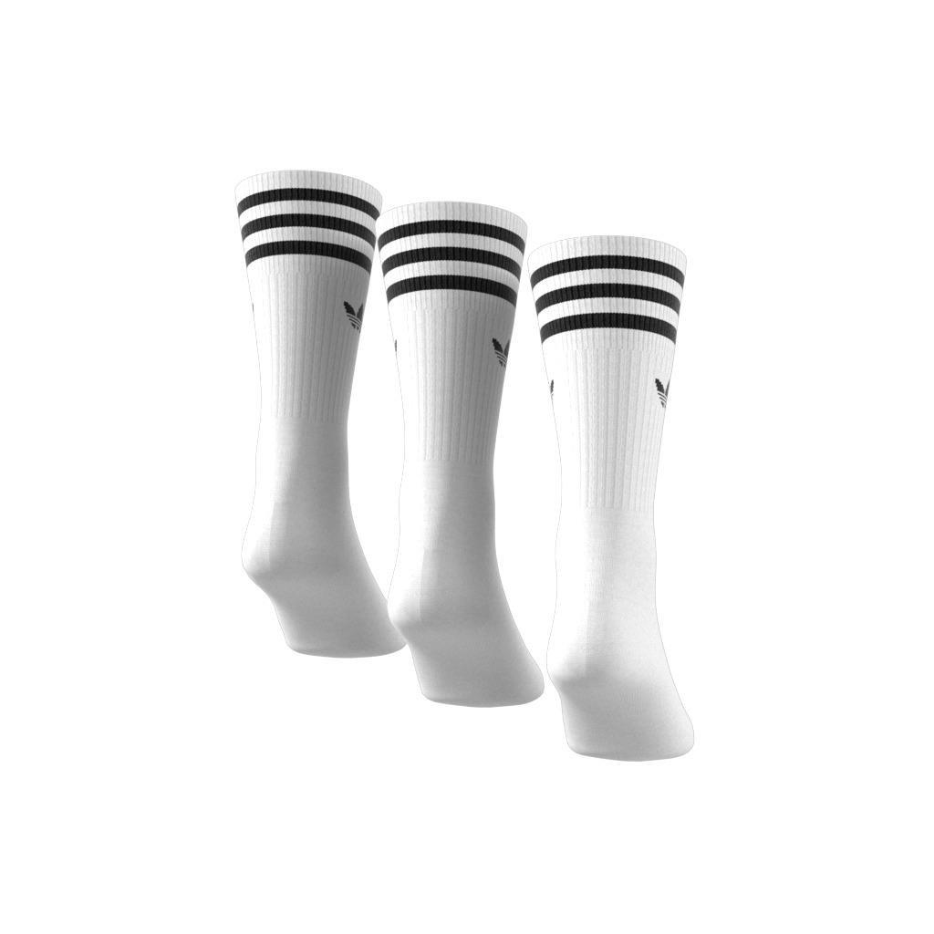 Unisex Crew Socks 3 Pairs, White, A901_ONE, large image number 9