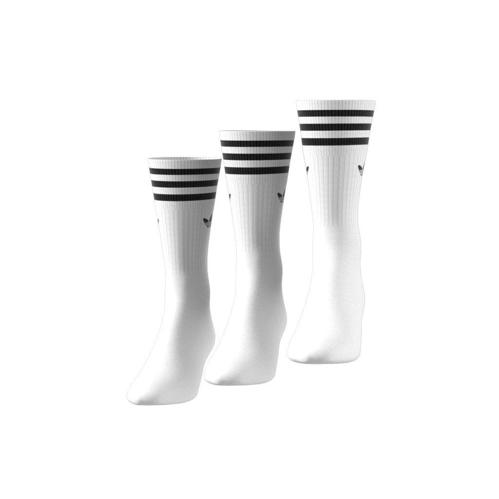 Unisex Crew Socks 3 Pairs, White, A901_ONE, large image number 12