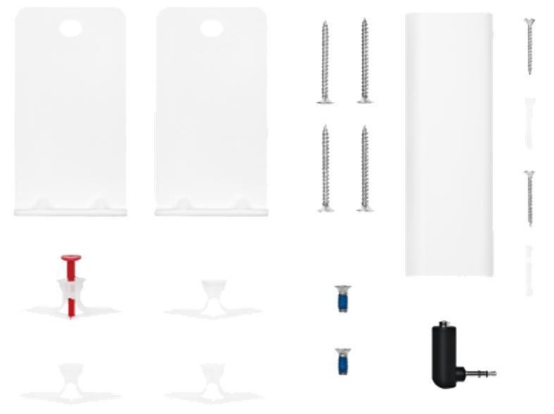 Bose Kit Wall Bracket Mech Assembly, White, B501_000, large image number 0