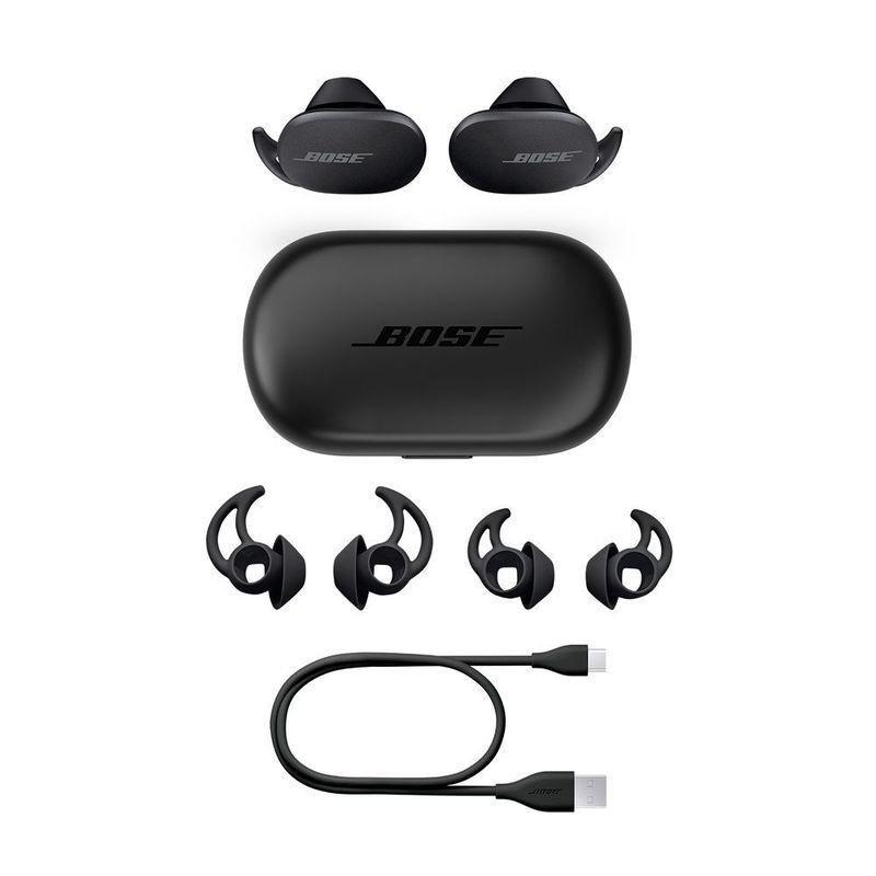 Bose Quietcomfort Earbuds True Wireless Noise Cancelling Earphones, Triple Black, B501_000, large image number 2