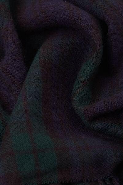 Blue Tartan Scarf, B601_734J, large image number 2