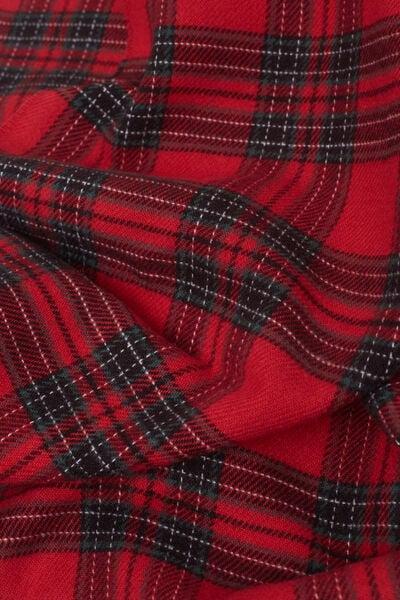 Red - 753J - Rosso Intimissimi Tartan Natale Tartan Scarf, B601_753J, large image number 2