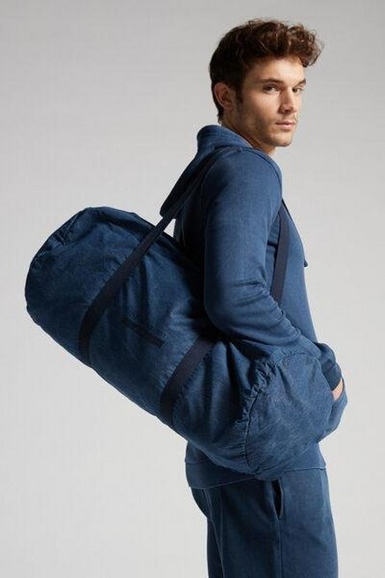 Intimissimi UOMO - Blue Gas Washed Collection Foldaway Bag