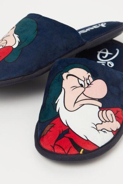 Blue Disney Grumpy Bear Slippers, Midnight Blue, large image number 2