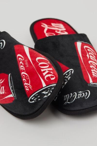 Black Coca Cola Slippers, Black, large image number 2