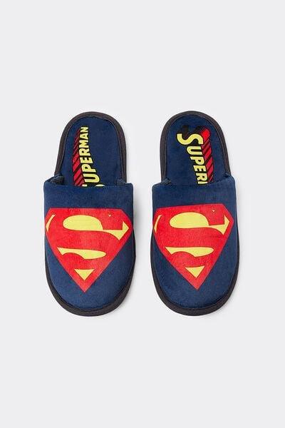 Navy Printed Slippers, Intense Blue, large image number 1