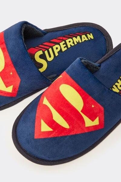 Navy Printed Slippers, Intense Blue, large image number 2