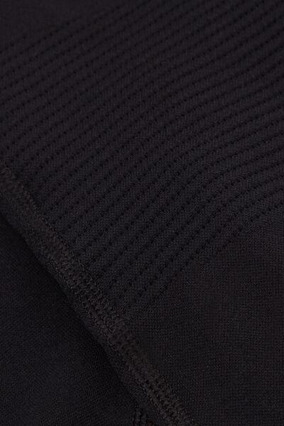 Black Technical Sports Leggings, Black, large image number 4