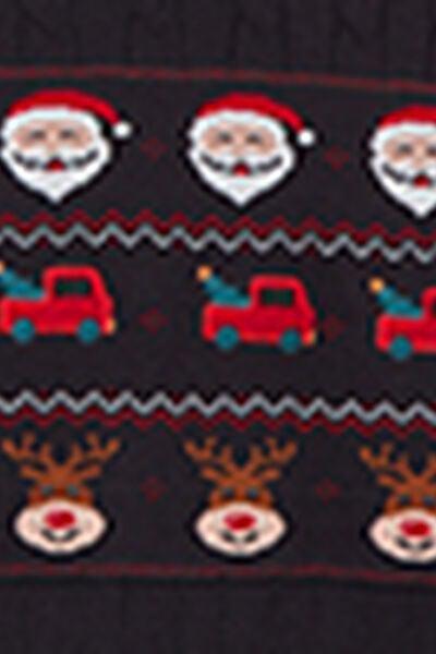 Blue Christmas Characters Sweatshirt, Midnight Blue, large image number 6