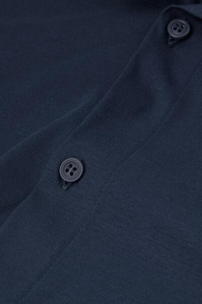 Navy Mercerised Premium Cotton Shirt, B601_490J, large image number 4