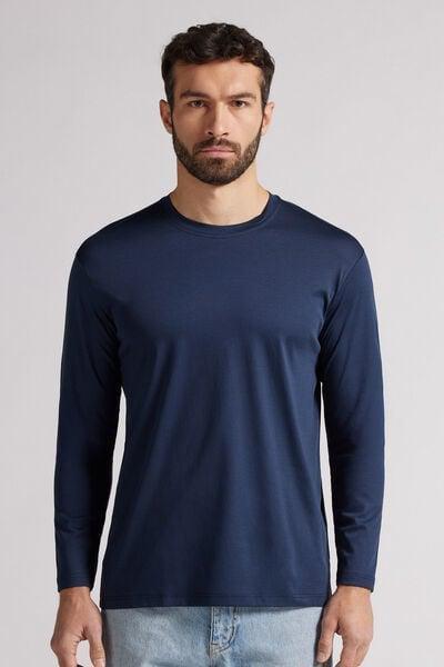 Navy Long-Sleeved Top, , large image number 0