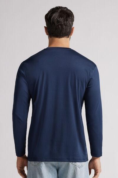 Navy Long-Sleeved Top, , large image number 3
