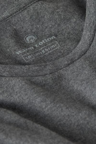 Grey Warm Cotton Long-Sleeved Top, , large image number 4