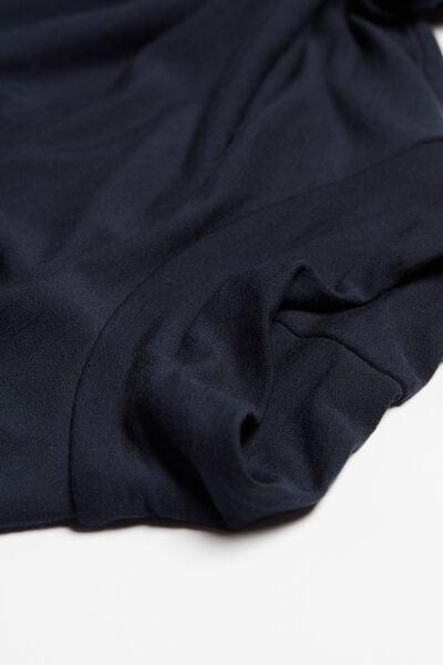 Blue Long-Sleeve High-Neck Top, , large image number 4