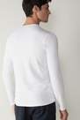 Intimissimi UOMO - White Long-Sleeved Modal Cashmere Top